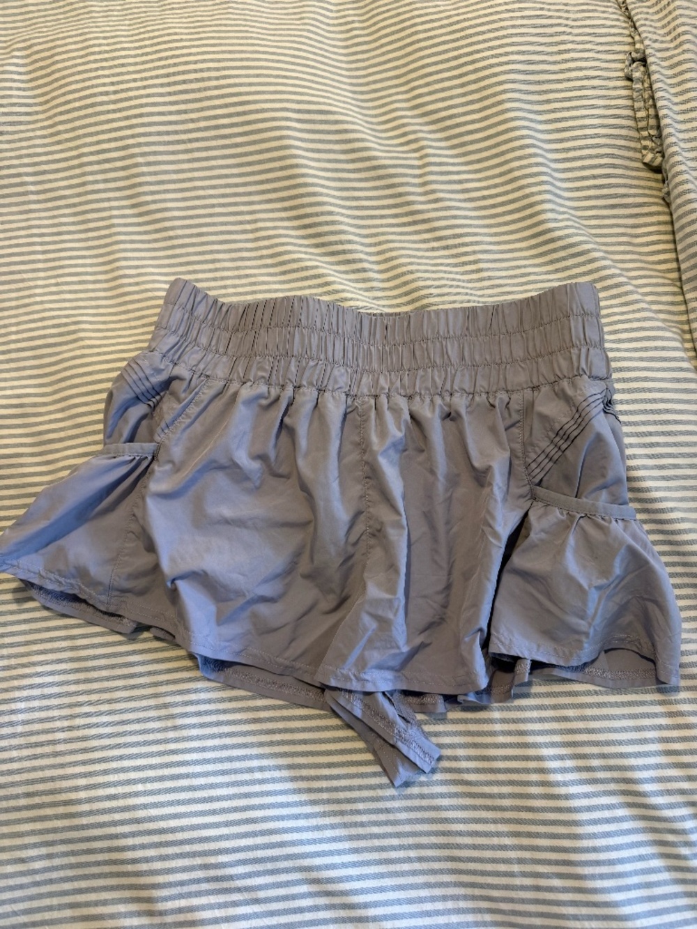 Free People Movement Get Your Flirt On Shorts Lilac Size Small